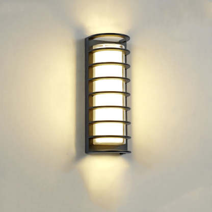 Industrial Aluminum Acrylic Cylinder LED Wall Sconce
