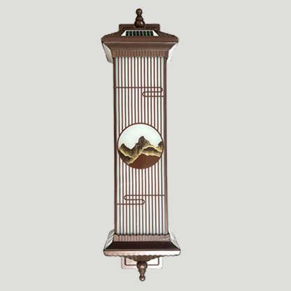 Chinese Aluminum Glass Rectangular Solar LED Wall Sconce