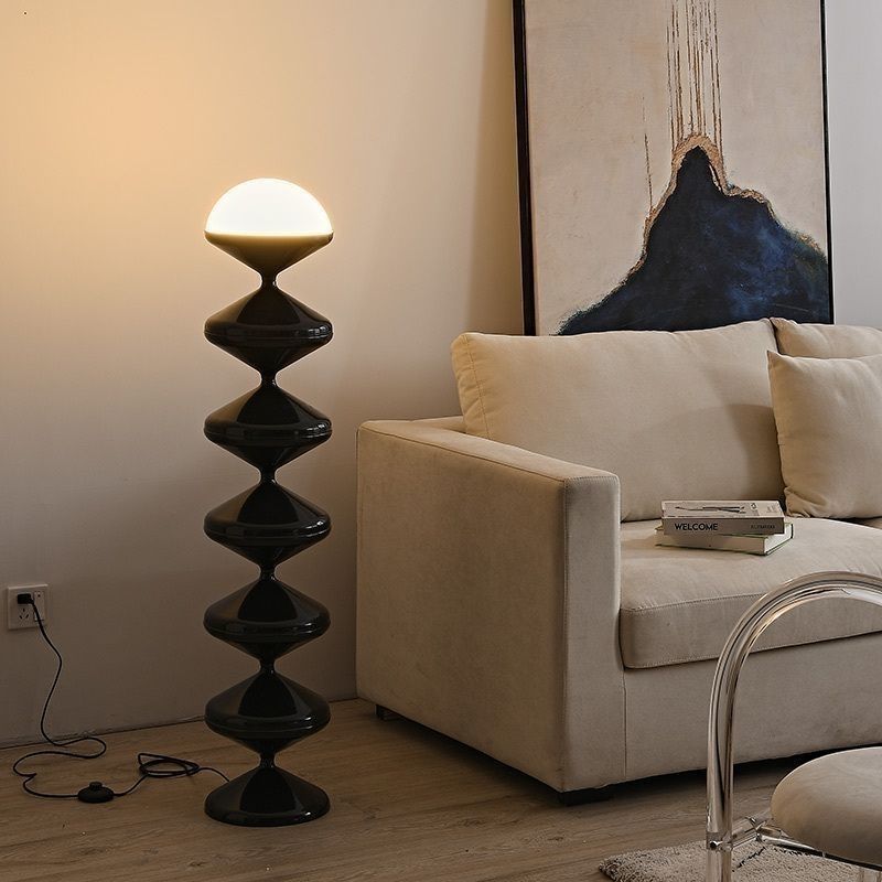 French Gourd Iron Acrylic Floor Lamp
