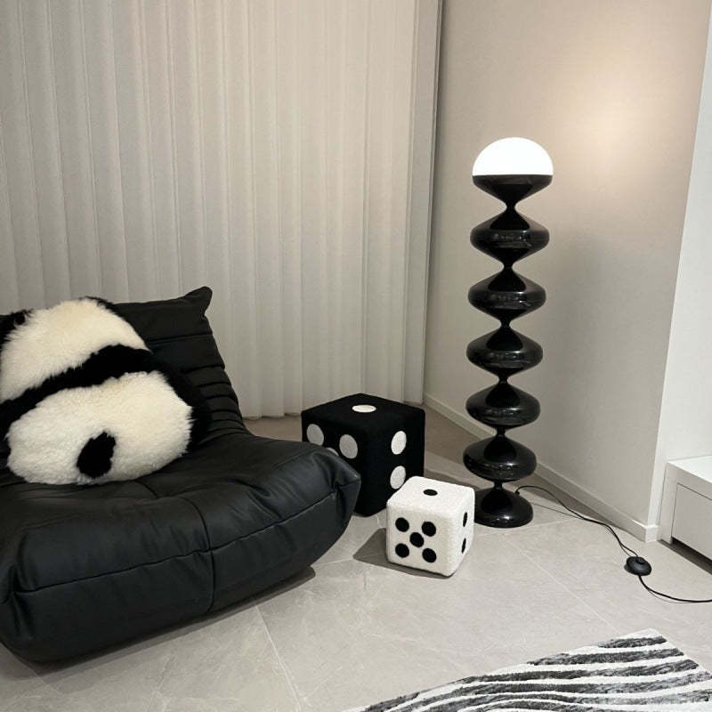 French Gourd Iron Acrylic Floor Lamp