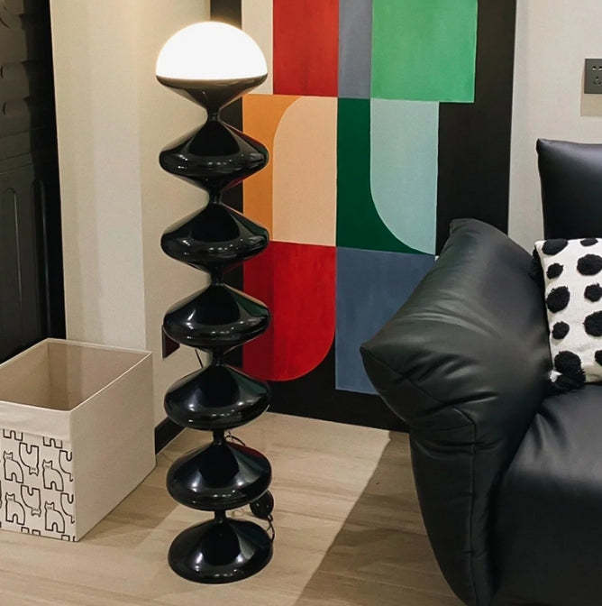 French Gourd Iron Acrylic Floor Lamp
