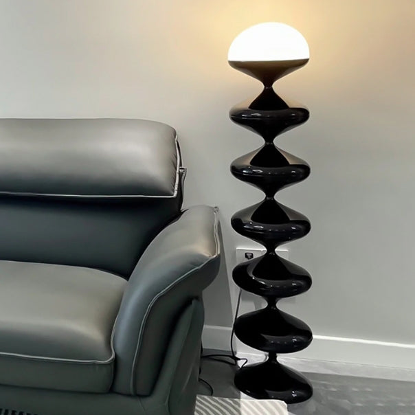 French Gourd Iron Acrylic Floor Lamp