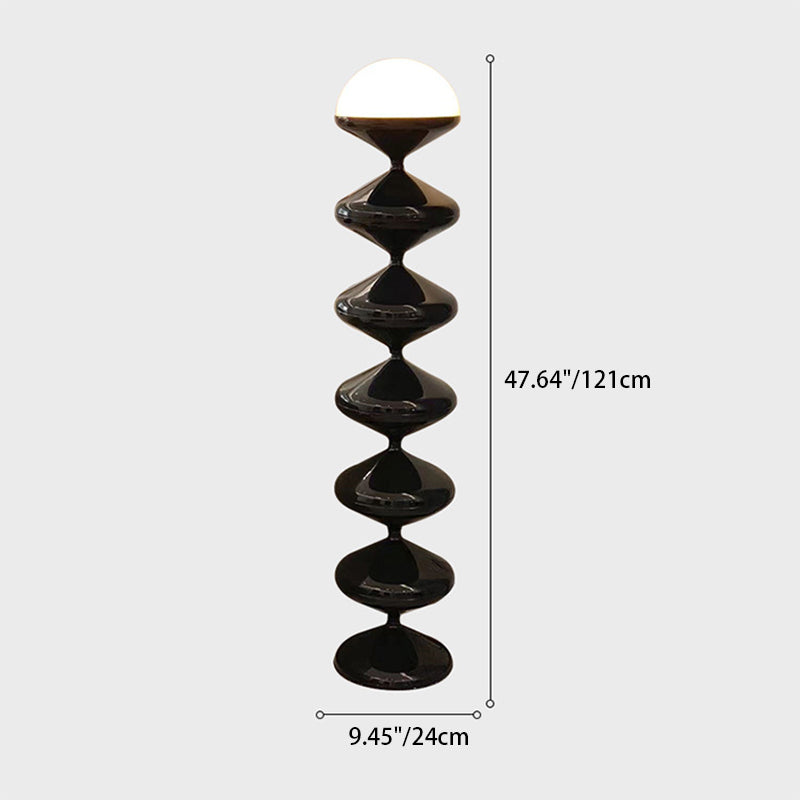 French Gourd Iron Acrylic Floor Lamp
