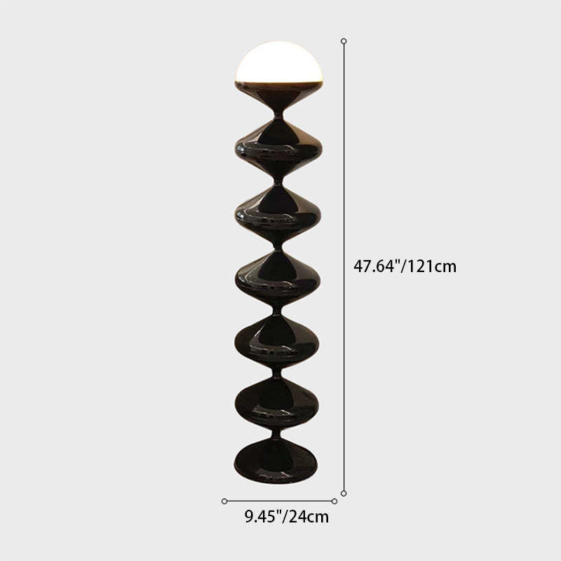 French Gourd Iron Acrylic Floor Lamp