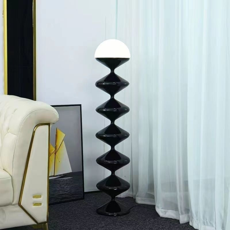 French Gourd Iron Acrylic Floor Lamp