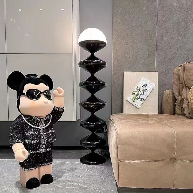 French Gourd Iron Acrylic Floor Lamp