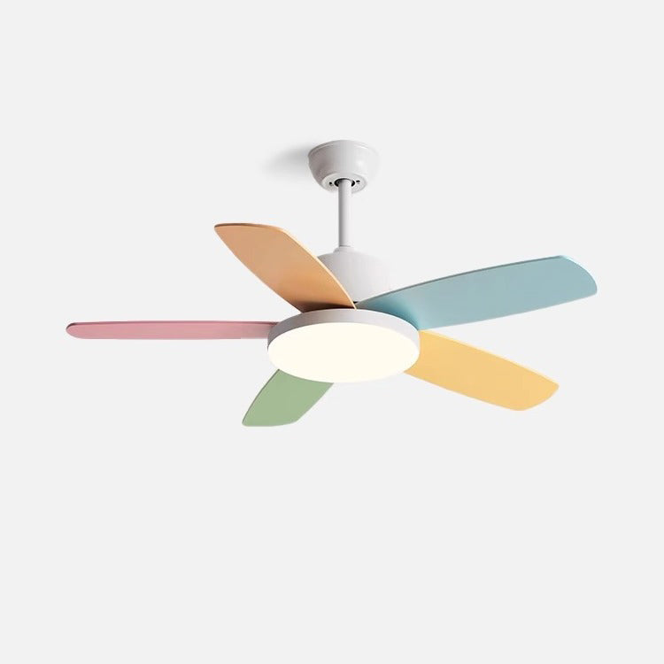 Scandinavian Macaron Blade Ceiling Fan