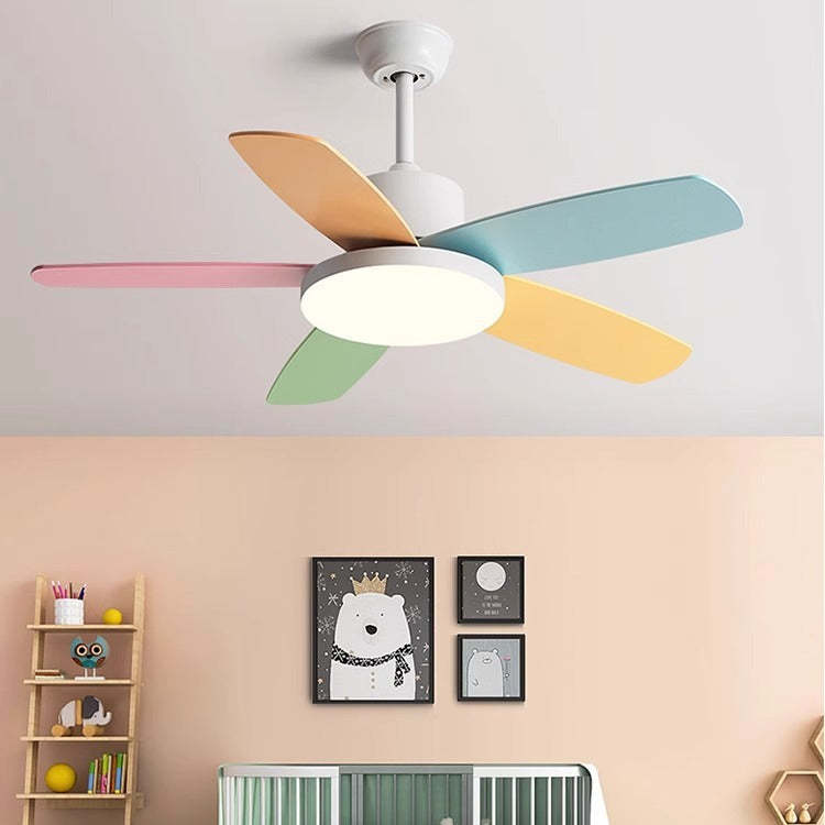 Scandinavian Macaron Blade Ceiling Fan