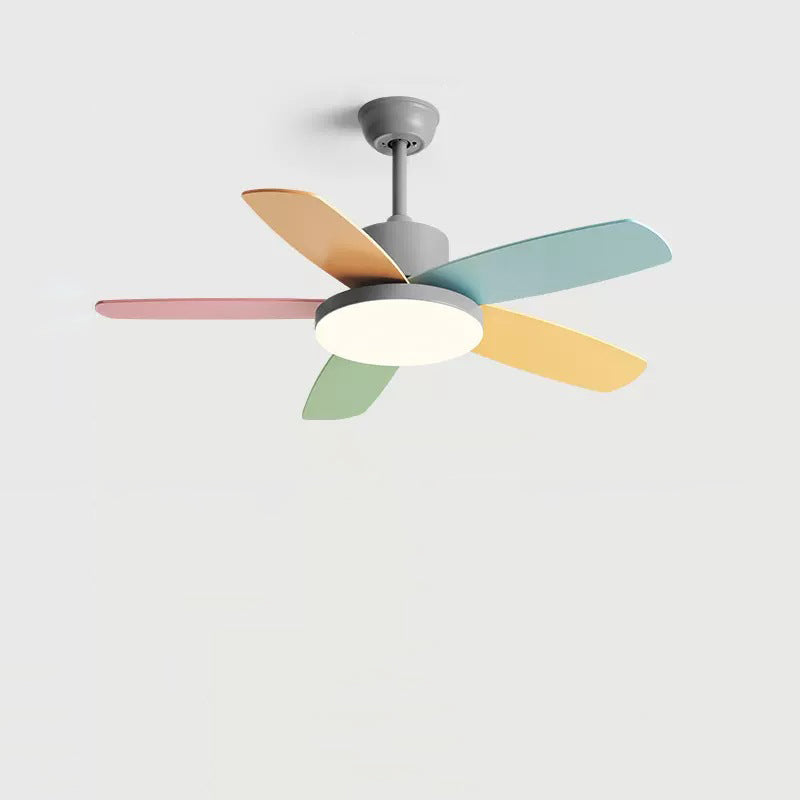 Scandinavian Macaron Blade Ceiling Fan