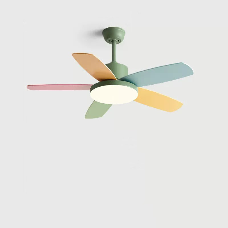Scandinavian Macaron Blade Ceiling Fan