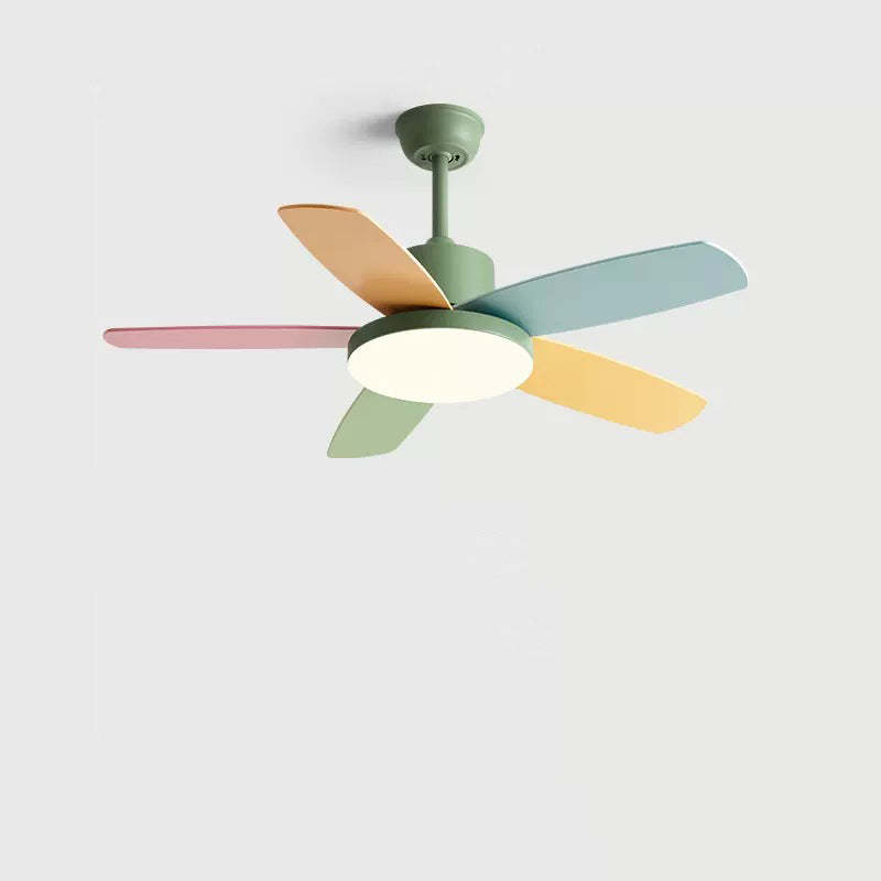 Scandinavian Macaron Blade Ceiling Fan