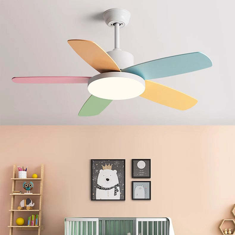 Scandinavian Macaron Blade Ceiling Fan