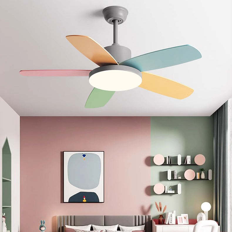 Scandinavian Macaron Blade Ceiling Fan