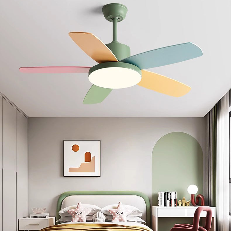 Scandinavian Macaron Blade Ceiling Fan