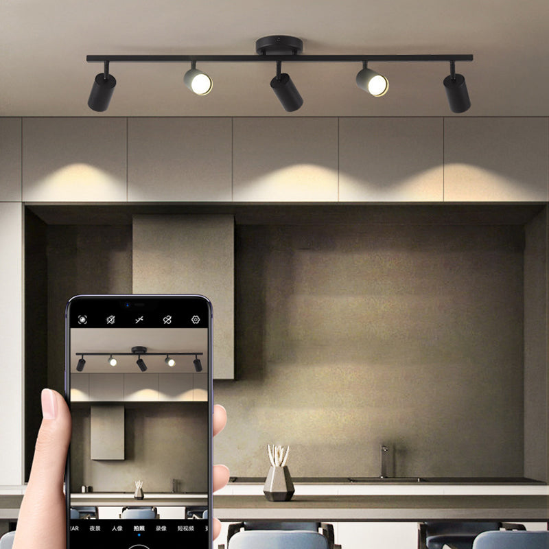 Contemporary Iron Aluminum Track Ceiling Light