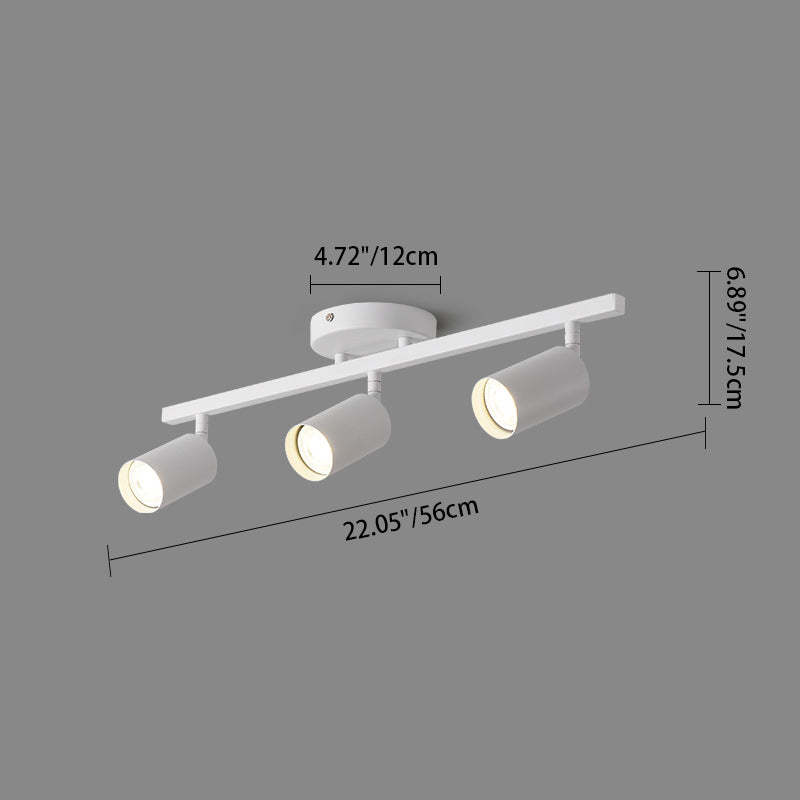 Contemporary Iron Aluminum Track Ceiling Light