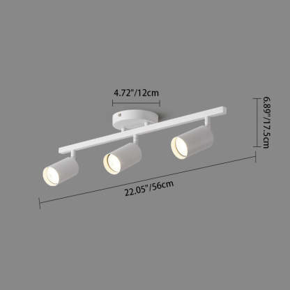 Contemporary Iron Aluminum Track Ceiling Light