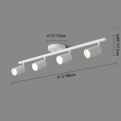 Contemporary Iron Aluminum Track Ceiling Light
