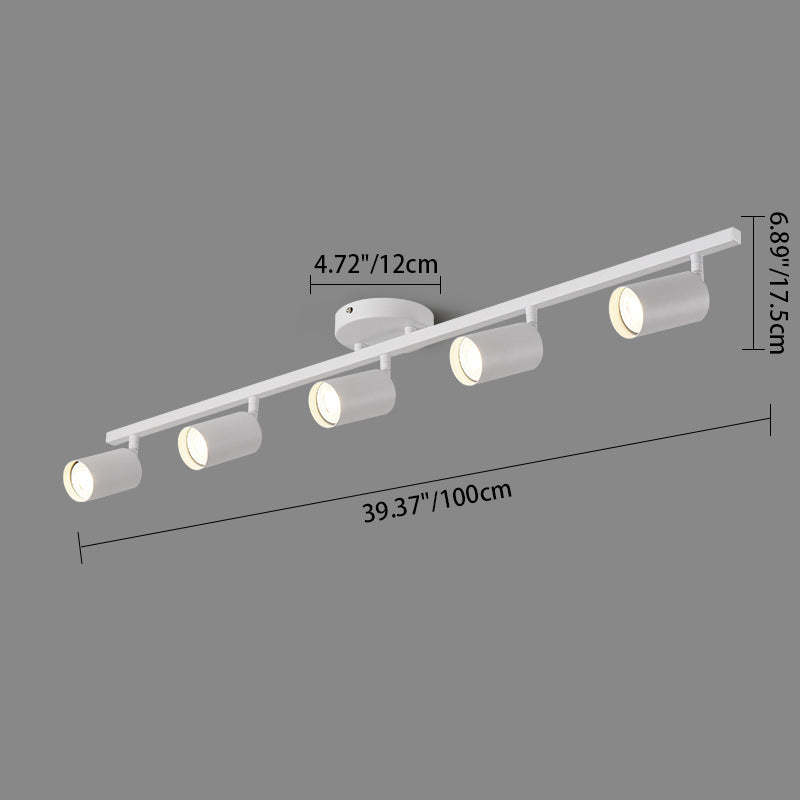 Contemporary Iron Aluminum Track Ceiling Light