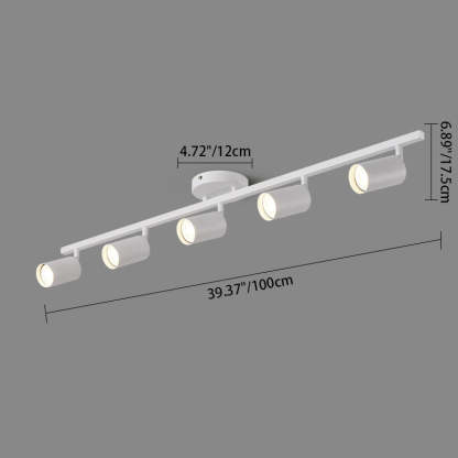 Contemporary Iron Aluminum Track Ceiling Light