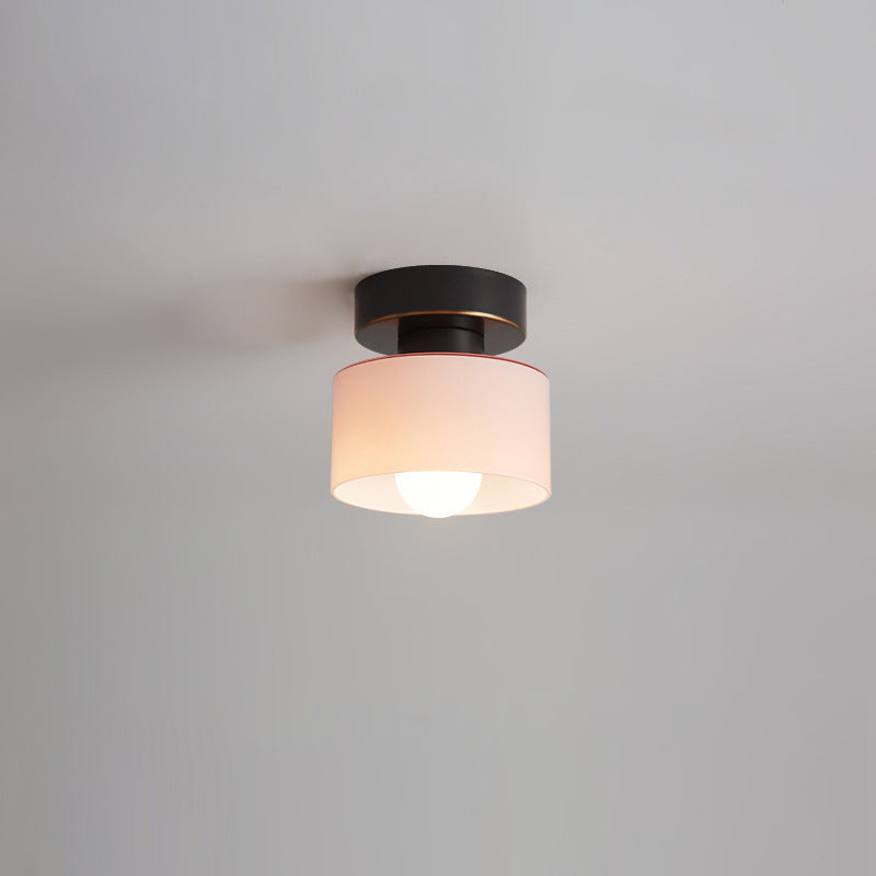 Nordic All-Copper Cylinder 1-Light Ceiling Light