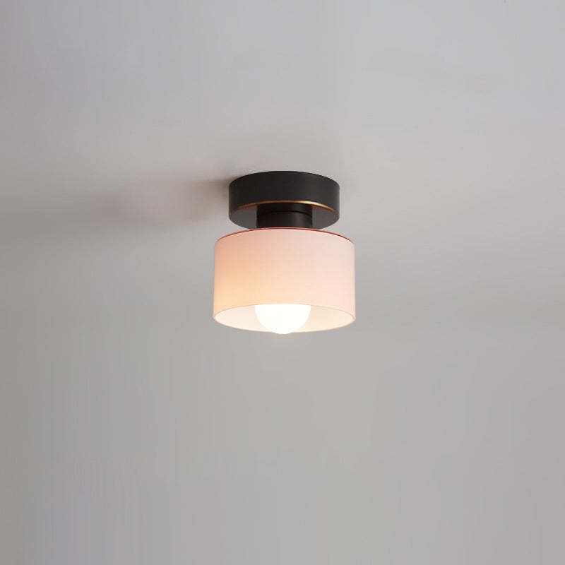 Nordic All-Copper Cylinder 1-Light Ceiling Light