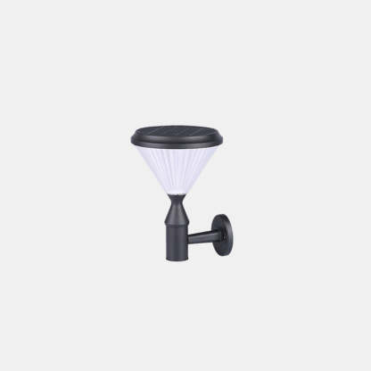 Modern Conical Aluminum LED Solar Wall Sconce