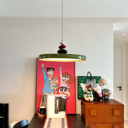 Scandinavian Aluminum Acrylic Circle Pendant Light