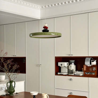 Scandinavian Aluminum Acrylic Circle Pendant Light