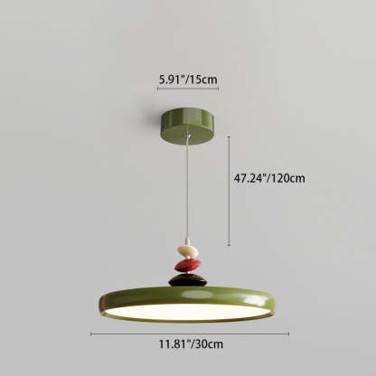 Scandinavian Aluminum Acrylic Circle Pendant Light