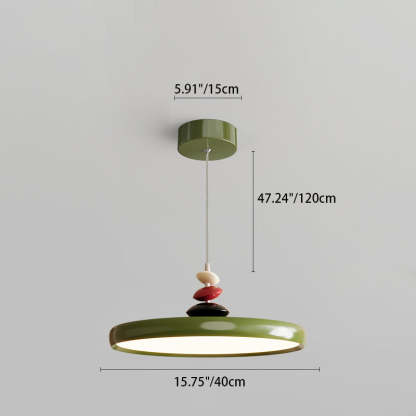 Scandinavian Aluminum Acrylic Circle Pendant Light