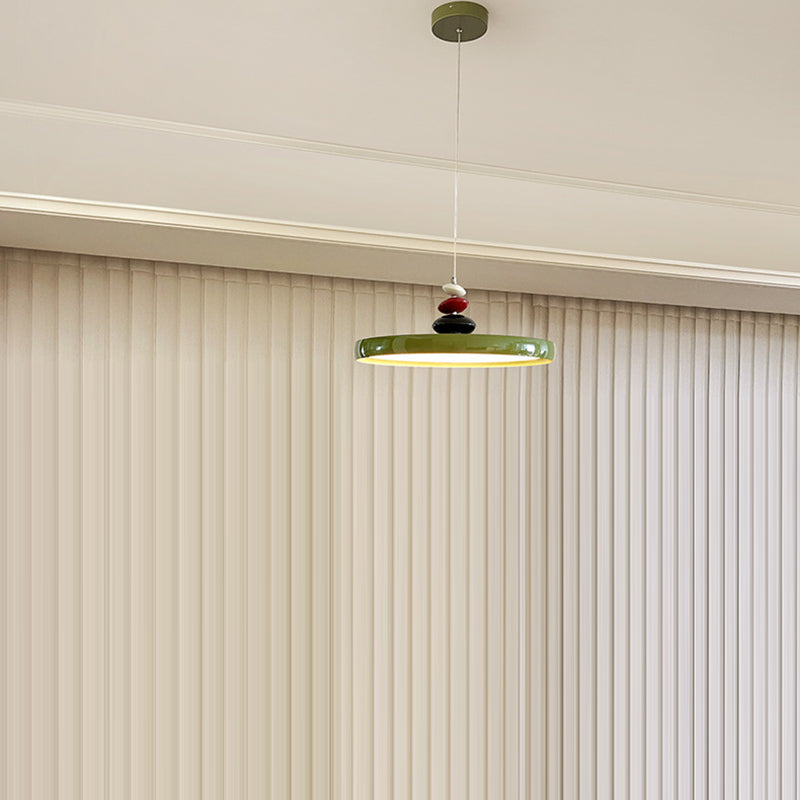 Scandinavian Aluminum Acrylic Circle Pendant Light
