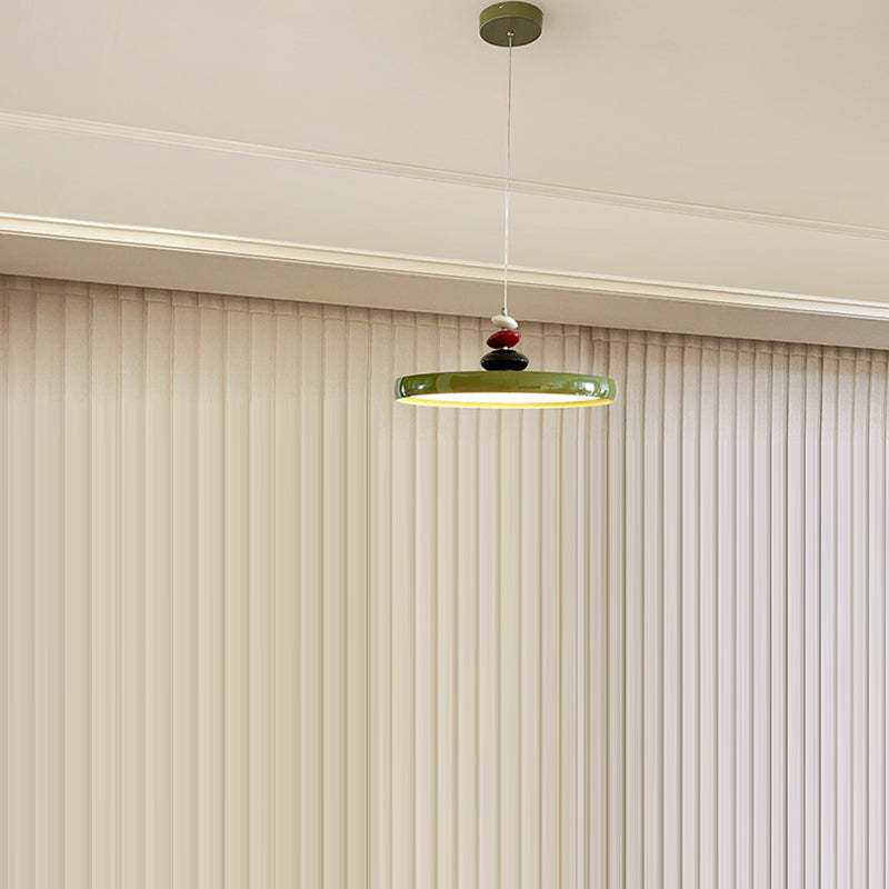Scandinavian Aluminum Acrylic Circle Pendant Light