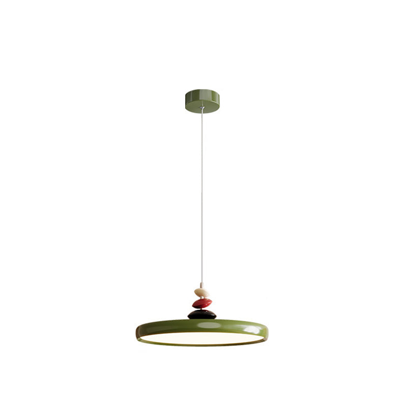 Scandinavian Aluminum Acrylic Circle Pendant Light