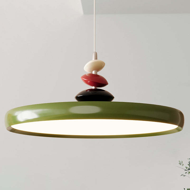 Scandinavian Aluminum Acrylic Circle Pendant Light