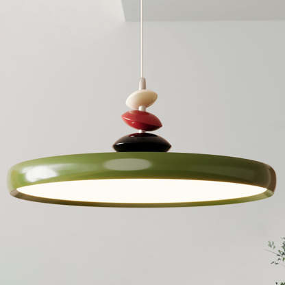 Scandinavian Aluminum Acrylic Circle Pendant Light