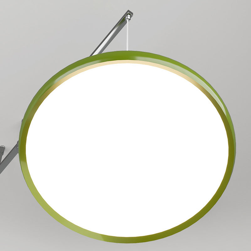 Scandinavian Aluminum Acrylic Circle Pendant Light
