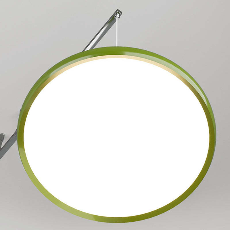 Scandinavian Aluminum Acrylic Circle Pendant Light