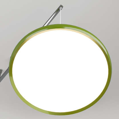 Scandinavian Aluminum Acrylic Circle Pendant Light