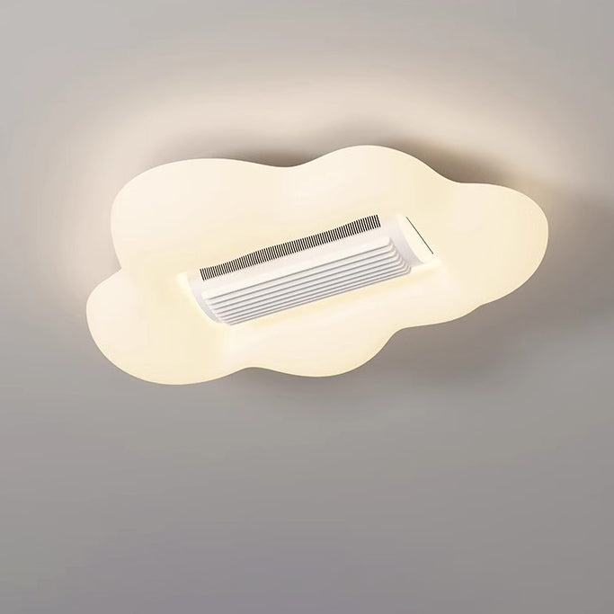 Contemporary Airplane Bladeless Flush Mount