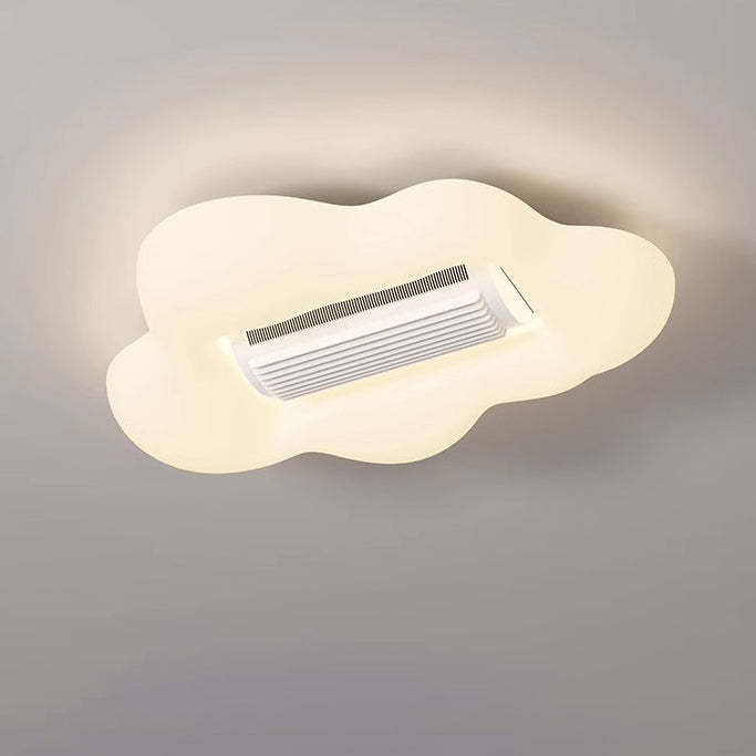 Contemporary Airplane Bladeless Flush Mount
