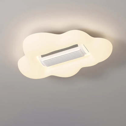 Contemporary Airplane Bladeless Flush Mount