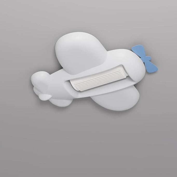 Contemporary Airplane Bladeless Flush Mount