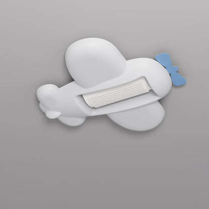 Contemporary Airplane Bladeless Flush Mount