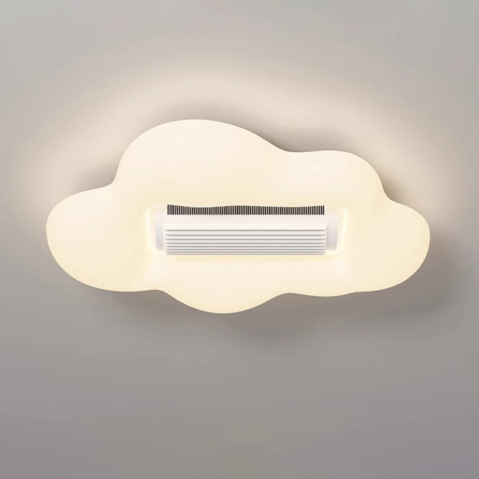 Contemporary Airplane Bladeless Flush Mount