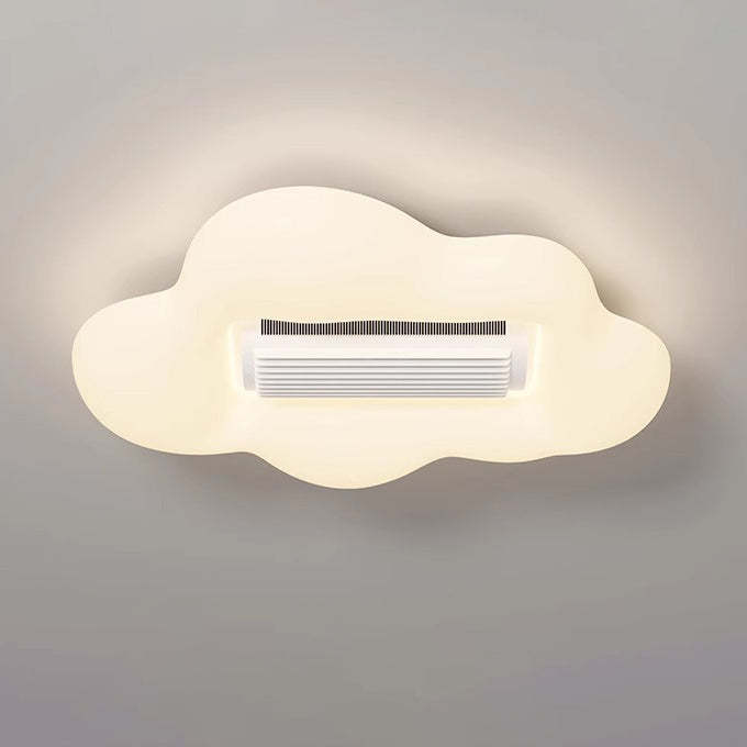 Contemporary Airplane Bladeless Flush Mount