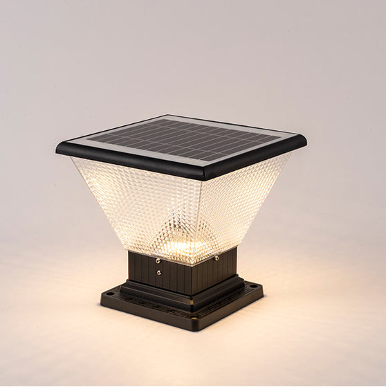 Industrial Aluminum Acrylic Round LED Outdoor Post Light