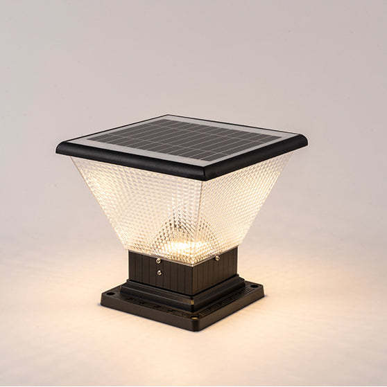 Industrial Aluminum Acrylic Round LED Outdoor Post Light