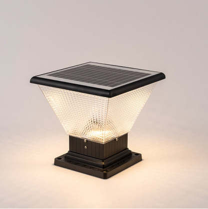 Industrial Aluminum Acrylic Round LED Outdoor Post Light