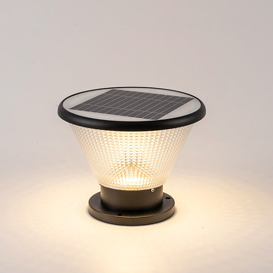 Industrial Aluminum Acrylic Round LED Outdoor Post Light